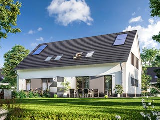 Massivhaus DH Behringen 116 von Town & Country Haus Deutschland Schlüsselfertig ab 217150€, Außenansicht 1 Massivhaus DH Behringen 116 von Town & Country Haus Deutschland Schlüsselfertig ab 217150€, Außenansicht 1