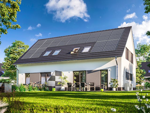 Massivhaus DH Behringen 116 von Town & Country Haus Deutschland Schlüsselfertig ab 223250€, Außenansicht 1 Massivhaus DH Behringen 116 von Town & Country Haus Deutschland Schlüsselfertig ab 223250€, Außenansicht 1