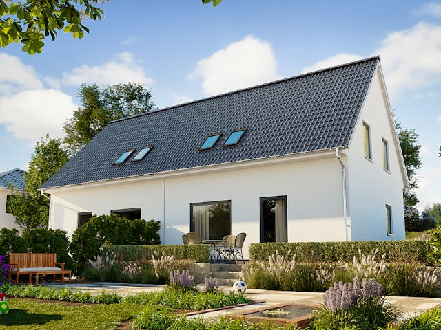 Massivhaus FürDich Doppelhaus von Town & Country Haus Deutschland Schlüsselfertig ab 177390€, Außenansicht 1 Massivhaus FürDich Doppelhaus von Town & Country Haus Deutschland Schlüsselfertig ab 177390€, Außenansicht 1