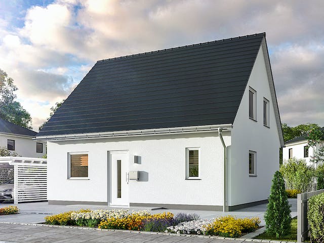 Massivhaus Flair 113 von Town & Country Haus Deutschland Schlüsselfertig ab 216750€, Satteldach-Klassiker Außenansicht 2