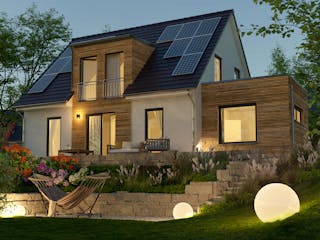 Massivhaus Flair 125 von Town & Country Haus Deutschland Schlüsselfertig ab 234050€, Satteldach-Klassiker Außenansicht 3