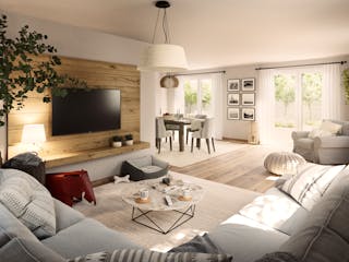 Massivhaus Landhaus 142 von Town & Country Haus Deutschland Schlüsselfertig ab 267250€, Satteldach-Klassiker Innenansicht 1