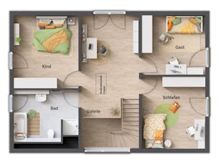 Massivhaus Landhaus 142 Modern von Town & Country Haus Deutschland Schlüsselfertig ab 267250€, Grundriss 2