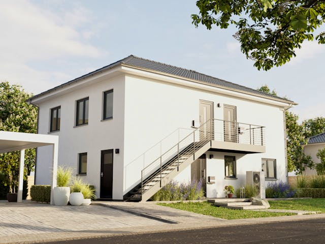 Massivhaus Flair 180 Trio von Town & Country Haus Deutschland Schlüsselfertig ab 129470€, Stadtvilla Außenansicht 1