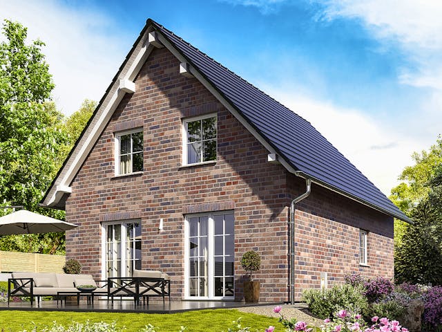 Massivhaus Raumwunder 100 von Town & Country Haus Deutschland Schlüsselfertig ab 204350€, Satteldach-Klassiker Außenansicht 6