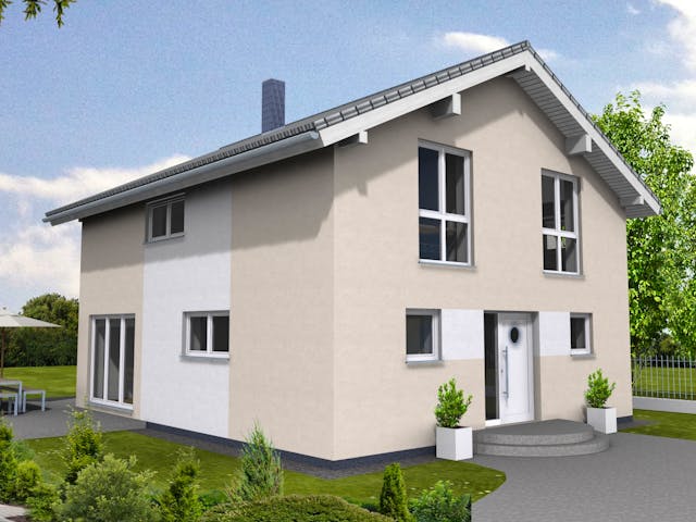 Fertighaus Trendline 140 von Suckfüll Energiesparhaus Schlüsselfertig ab 402975€, Satteldach-Klassiker Außenansicht 1 Fertighaus Trendline 140 von Suckfüll Energiesparhaus Schlüsselfertig ab 402975€, Satteldach-Klassiker Außenansicht 1