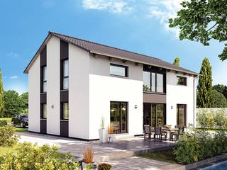 Fertighaus Variant 25-183 von Hanse Haus Schlüsselfertig ab 453022€, Satteldach-Klassiker Außenansicht 1