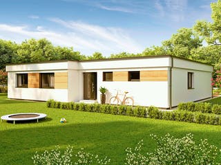 Fertighaus Bungalow Atrium von Vario-Haus - Deutschland Schlüsselfertig ab 447810€, Cubushaus Außenansicht 2