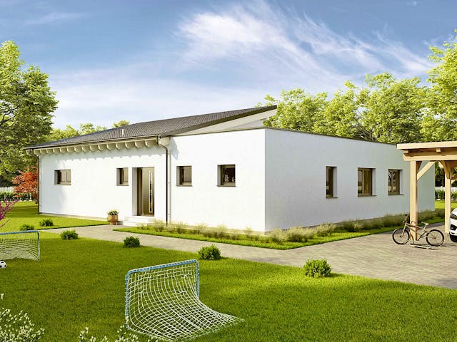 Fertighaus Bungalow Avant von Vario-Haus - Deutschland Schlüsselfertig ab 473900€, Bungalow Außenansicht 1 Fertighaus Bungalow Avant von Vario-Haus - Deutschland Schlüsselfertig ab 473900€, Bungalow Außenansicht 1