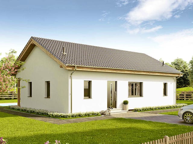Fertighaus Bungalow Compact Small von Vario-Haus - Deutschland Schlüsselfertig ab 314280€, Bungalow Außenansicht 1 Fertighaus Bungalow Compact Small von Vario-Haus - Deutschland Schlüsselfertig ab 314280€, Bungalow Außenansicht 1