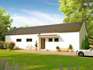Fertighaus Bungalow Pannonia von Vario-Haus - Deutschland Schlüsselfertig ab 376450€, Bungalow Außenansicht 1