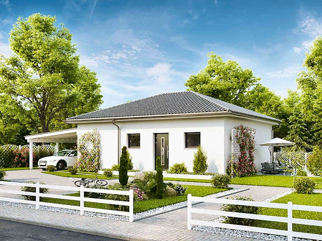 Fertighaus Bungalow Five von Vario-Haus - Deutschland Schlüsselfertig ab 281790€, Bungalow Außenansicht 1 Fertighaus Bungalow Five von Vario-Haus - Deutschland Schlüsselfertig ab 281790€, Bungalow Außenansicht 1