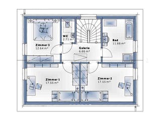 Fertighaus Family Classic von Vario-Haus - Österreich Schlüsselfertig ab 351370€, Satteldach-Klassiker Grundriss 2
