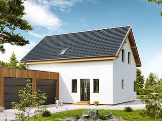 Fertighaus Family Emotion von Vario-Haus - Deutschland Schlüsselfertig ab 384470€, Satteldach-Klassiker Außenansicht 1