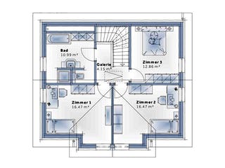Fertighaus Family Emotion von Vario-Haus - Österreich Schlüsselfertig ab 345310€, Satteldach-Klassiker Grundriss 2
