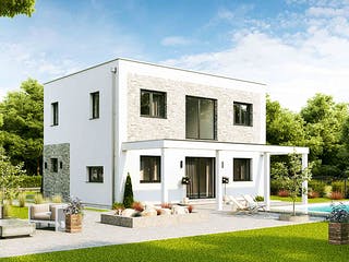 Fertighaus Family Flex von Vario-Haus - Deutschland Schlüsselfertig ab 372300€, Cubushaus Außenansicht 1