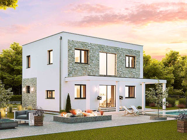 Fertighaus Family Flex von Vario-Haus - Deutschland Schlüsselfertig ab 313020€, Cubushaus Außenansicht 3