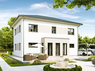 Fertighaus Family Life von Vario-Haus - Deutschland Schlüsselfertig ab 431730€, Stadtvilla Außenansicht 2