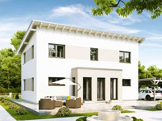 Fertighaus Family Life von Vario-Haus - Österreich Schlüsselfertig ab 392910€, Stadtvilla Außenansicht 4