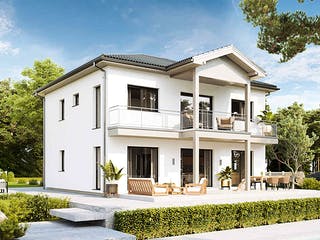 Fertighaus New Design Five von Vario-Haus - Deutschland Schlüsselfertig ab 475270€, Stadtvilla Außenansicht 1
