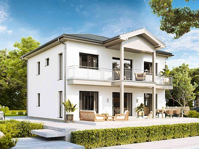 Fertighaus New Design Five von Vario-Haus - Deutschland Schlüsselfertig ab 475270€, Stadtvilla Außenansicht 1 Fertighaus New Design Five von Vario-Haus - Deutschland Schlüsselfertig ab 475270€, Stadtvilla Außenansicht 1