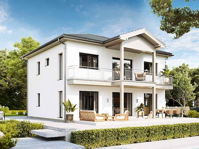Fertighaus New Design Five von Vario-Haus - Deutschland Schlüsselfertig ab 402530€, Stadtvilla Außenansicht 1