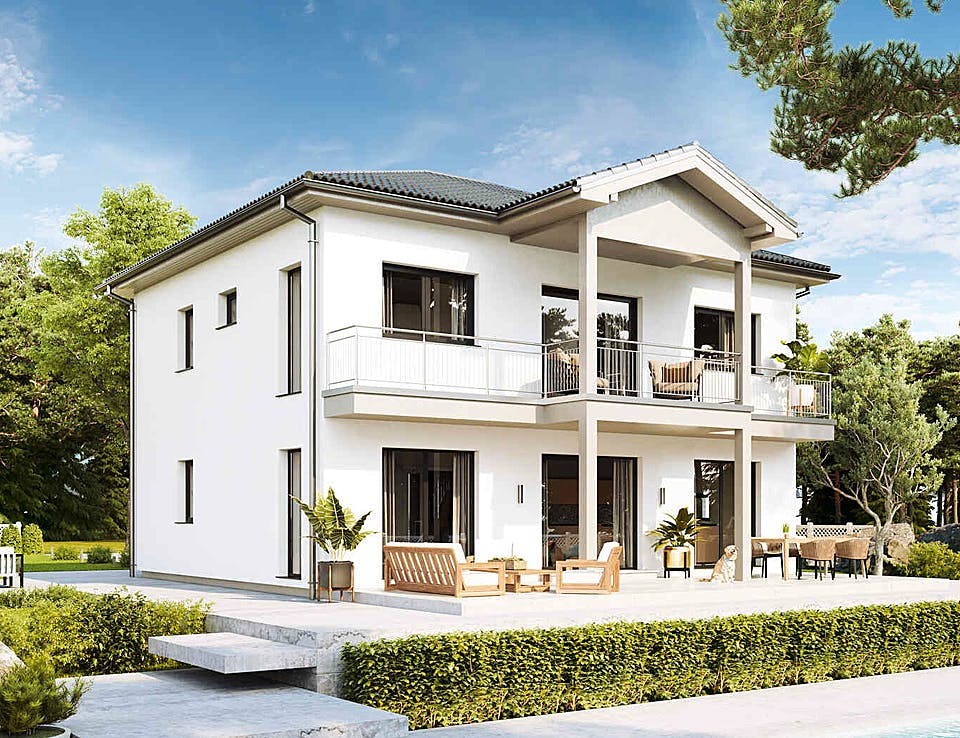 Fertighaus New Design Five von Vario-Haus - Österreich Schlüsselfertig ab 383880€, Stadtvilla Außenansicht 2