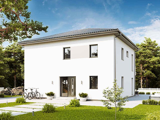 Fertighaus New Design Five von Vario-Haus - Deutschland Schlüsselfertig ab 402530€, Stadtvilla Außenansicht 2