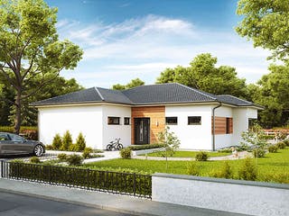 Fertighaus Bungalow S141 LARGE von Vario-Haus - Deutschland Schlüsselfertig ab 438470€, Bungalow Außenansicht 1