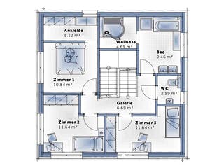 Fertighaus New Design Sky View von Vario-Haus - Österreich Schlüsselfertig ab 450280€, Cubushaus Grundriss 2