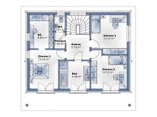 Fertighaus New Design Sunrise von Vario-Haus - Österreich Schlüsselfertig ab 441230€, Cubushaus Grundriss 2