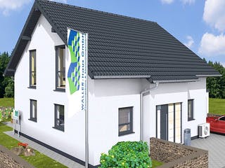 Massivhaus BASIC 110 SD von Wäller-Haus, Satteldach-Klassiker Außenansicht 1