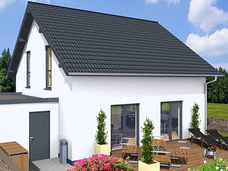 Massivhaus BASIC 110 SD von Wäller-Haus, Satteldach-Klassiker Außenansicht 3