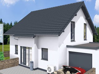 Massivhaus BASIC 110 SD von Wäller-Haus, Satteldach-Klassiker Außenansicht 4