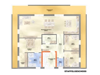 Massivhaus MFH-MULTI 5WE FD von Wäller-Haus Schlüsselfertig ab 874900€, Cubushaus Grundriss 3