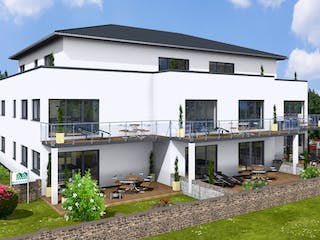 Massivhaus MFH-MULTI 8WE WD von Wäller-Haus Schlüsselfertig ab 1524900€, Stadtvilla Außenansicht 1