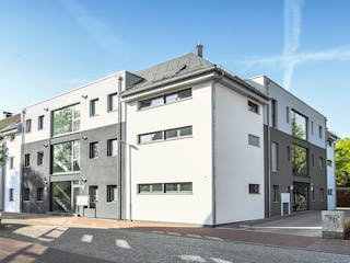 Fertighaus Mehrfamilienhaus mit 12 Wohneinheiten von WeberHaus - Mehrfamilienhäuser, Stadtvilla Außenansicht 1