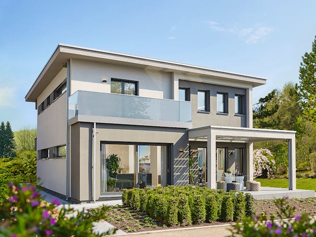 Fertighaus Ausstellungshaus Fellbach Stadtvilla von WeberHaus Schlüsselfertig ab 525000€, Stadtvilla Außenansicht 1 Fertighaus Ausstellungshaus Fellbach Stadtvilla von WeberHaus Schlüsselfertig ab 525000€, Stadtvilla Außenansicht 1