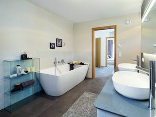 Fertighaus Ausstellungshaus Fellbach Stadtvilla von WeberHaus Schlüsselfertig ab 525000€, Stadtvilla Innenansicht 11