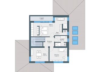Fertighaus Ausstellungshaus Kappel-Grafenhausen von WeberHaus Schlüsselfertig ab 670000€, Stadtvilla Grundriss 2