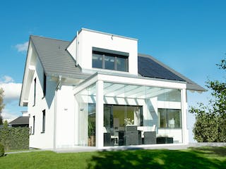 Fertighaus Ausstellungshaus Mannheim Balance 250 von WeberHaus Schlüsselfertig ab 404000€, Außenansicht 1