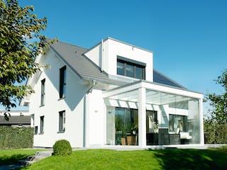 Fertighaus Ausstellungshaus Mannheim Balance 250 von WeberHaus Schlüsselfertig ab 404000€, Außenansicht 3