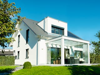 Fertighaus Ausstellungshaus Mannheim Balance 250 von WeberHaus Schlüsselfertig ab 410000€, Außenansicht 3