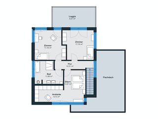 Fertighaus Ausstellungshaus Rheinau-Linx CityLife 700 von WeberHaus Schlüsselfertig ab 456000€, Cubushaus Grundriss 2