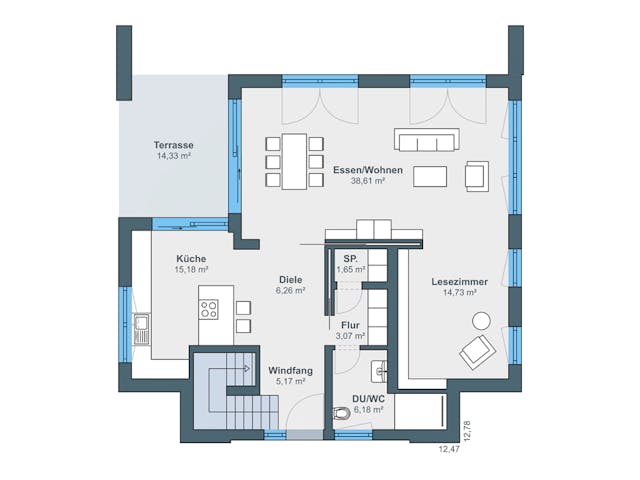 Fertighaus Ausstellungshaus Rheinau-Linx Jubiläumshaus von WeberHaus Schlüsselfertig ab 695000€, Pultdachhaus Grundriss 1 Fertighaus Ausstellungshaus Rheinau-Linx Jubiläumshaus von WeberHaus Schlüsselfertig ab 695000€, Pultdachhaus Grundriss 1