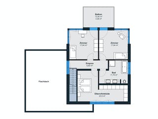 Fertighaus Ausstellungshaus Wenden CityLife 700 von WeberHaus Schlüsselfertig ab 489000€, Stadtvilla Grundriss 2