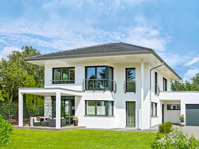 Fertighaus Ausstellungshaus Wuppertal CityLife 250 von WeberHaus Schlüsselfertig ab 595000€, Stadtvilla Außenansicht 1