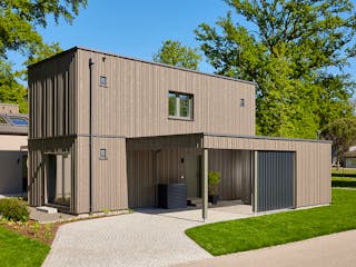 Fertighaus Option 2VG von WeberHaus Schlüsselfertig ab 249000€, Cubushaus Außenansicht 2