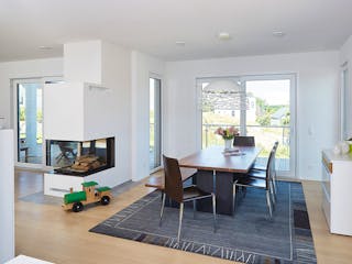 Fertighaus Kundenhaus Reiter sunshine 310 von WeberHaus Schlüsselfertig ab 368500€, Satteldach-Klassiker Innenansicht 1