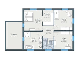 Fertighaus Kundenhaus Croce - generation5.5 Haus 200 von WeberHaus Schlüsselfertig ab 377430€, Grundriss 2
